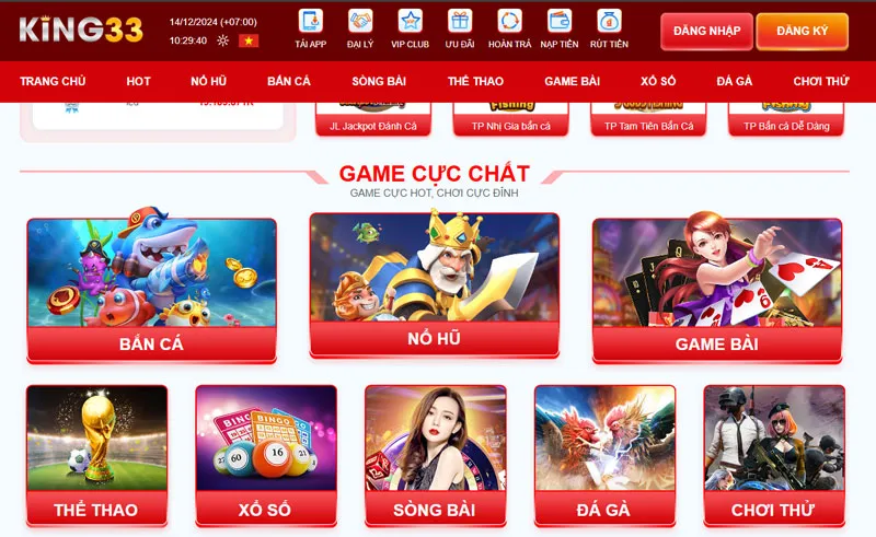 Kho game hấp dẫn tại King33